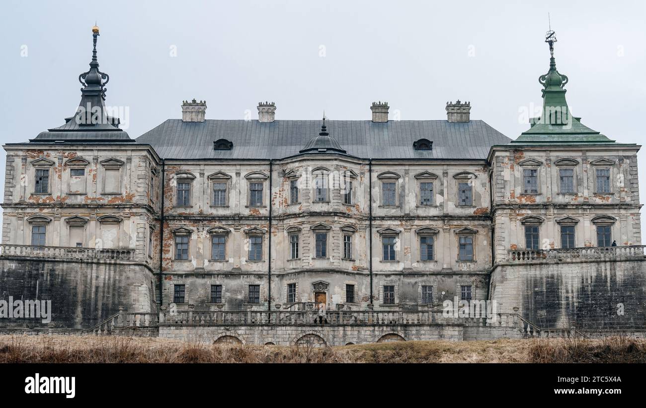Pidhoretsky Castle of Ukraine in the Lviv Region, view of the castle ...