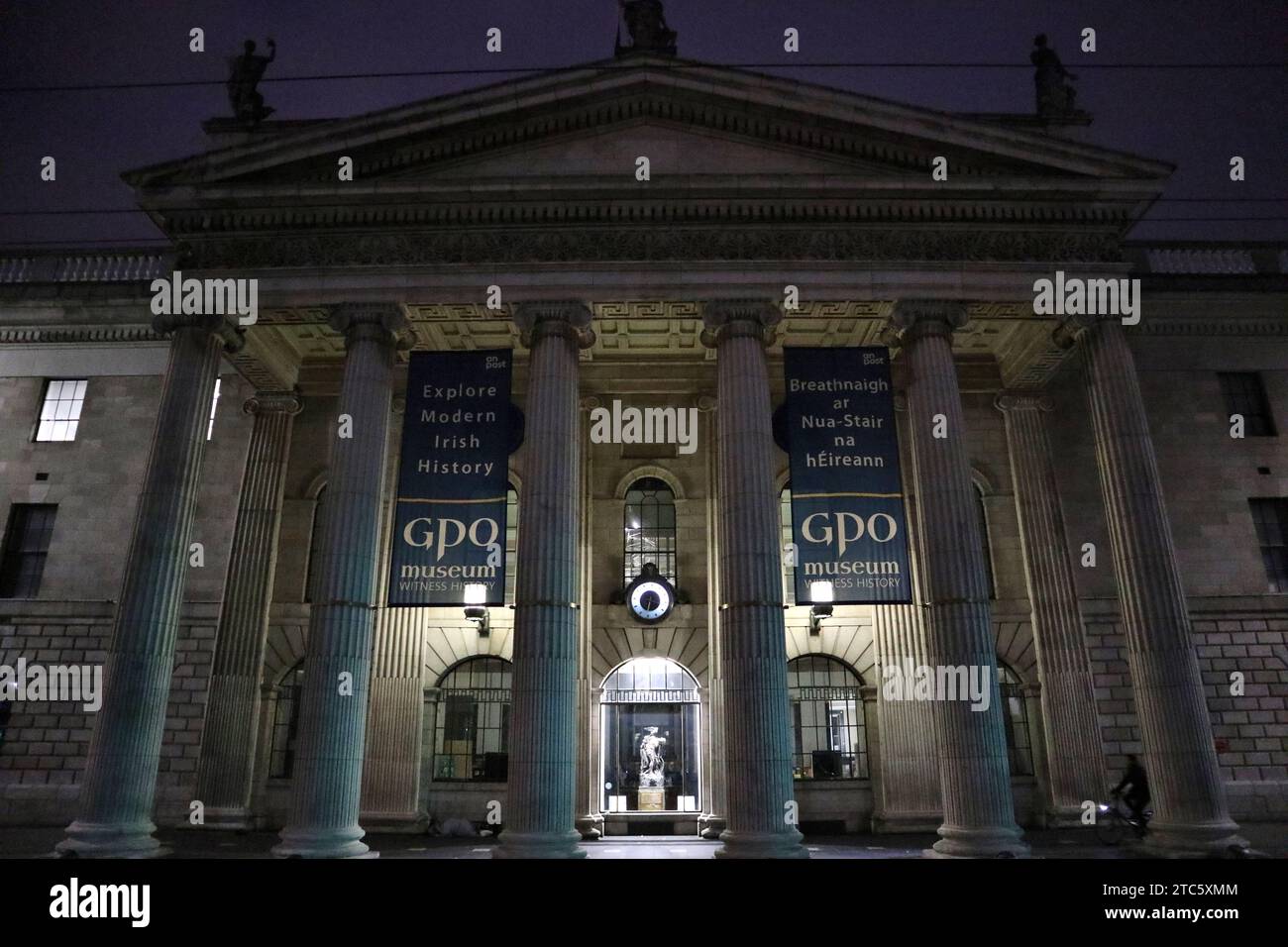 Dublino GPO Museum in O'Connell Street Lower prima dell'alba Stock