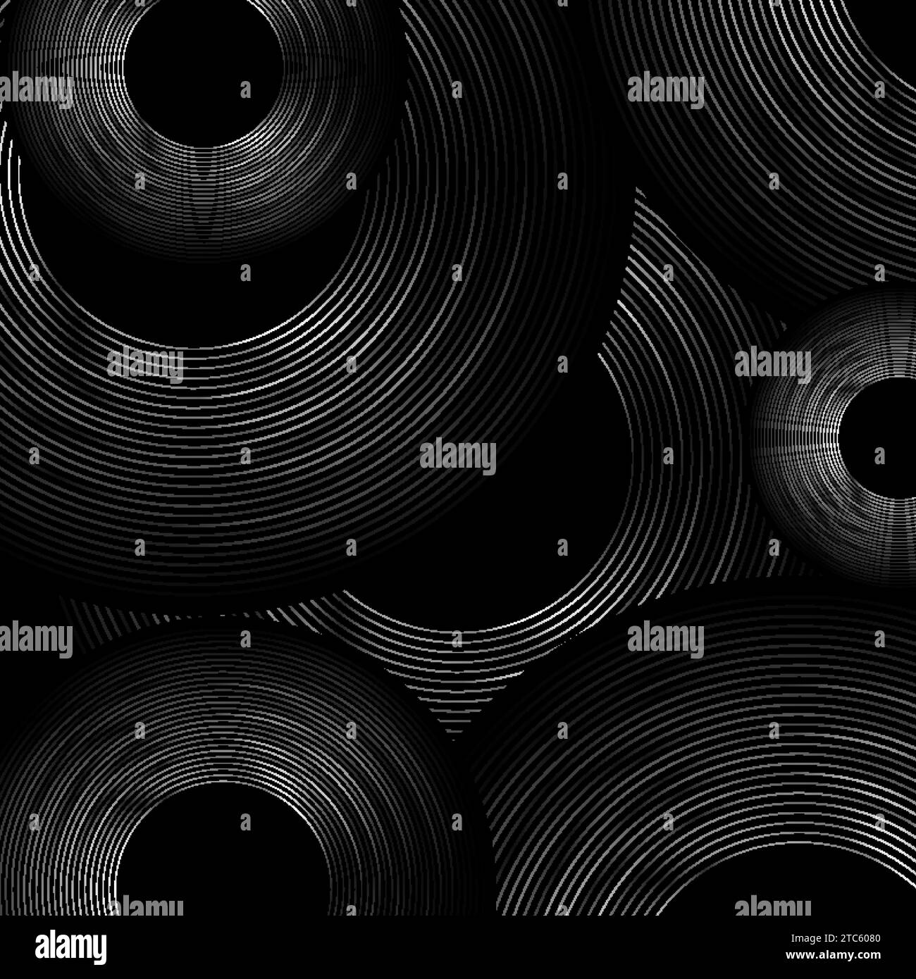 Black and grey metallic circles abstract tech geometric linear ...