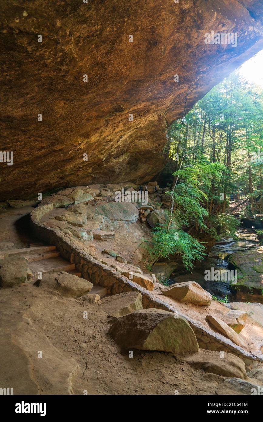 Ash Cave and Old Man’s Cave, Hocking Hills State Park in the Hocking Hills region of Hocking