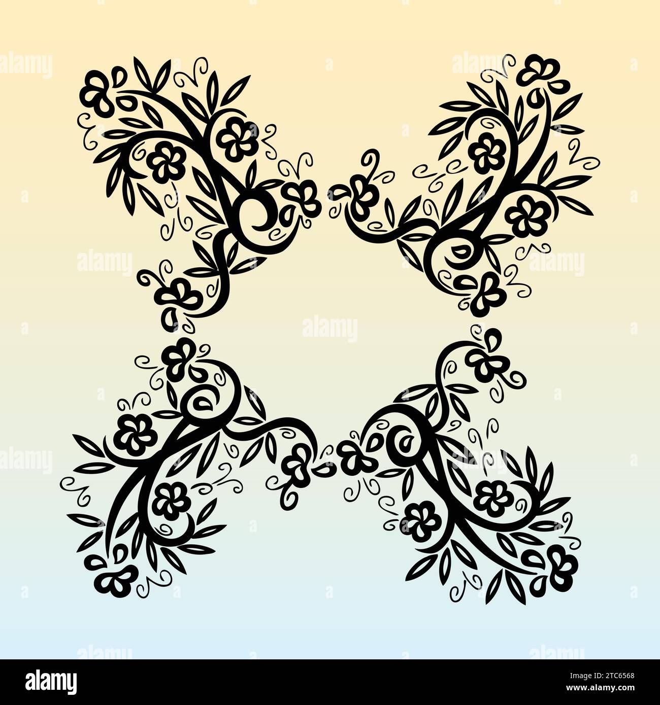Free Vector Hand Drawn Floral Ornament Design Stock Vector Image & Art ...