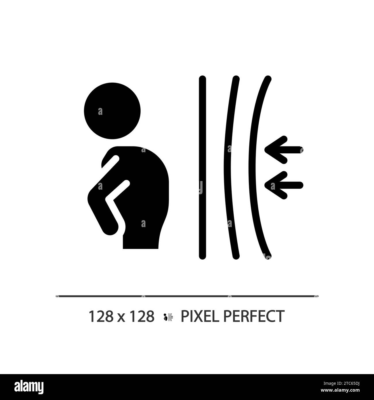 2D pixel perfect simple glyph style resilience icon Stock Vector Image ...