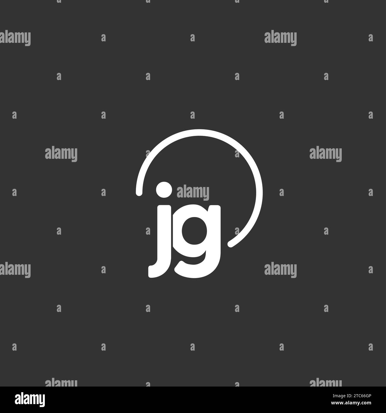 JG initial logo with rounded circle vector graphic Stock Vector Image & Art Alamy