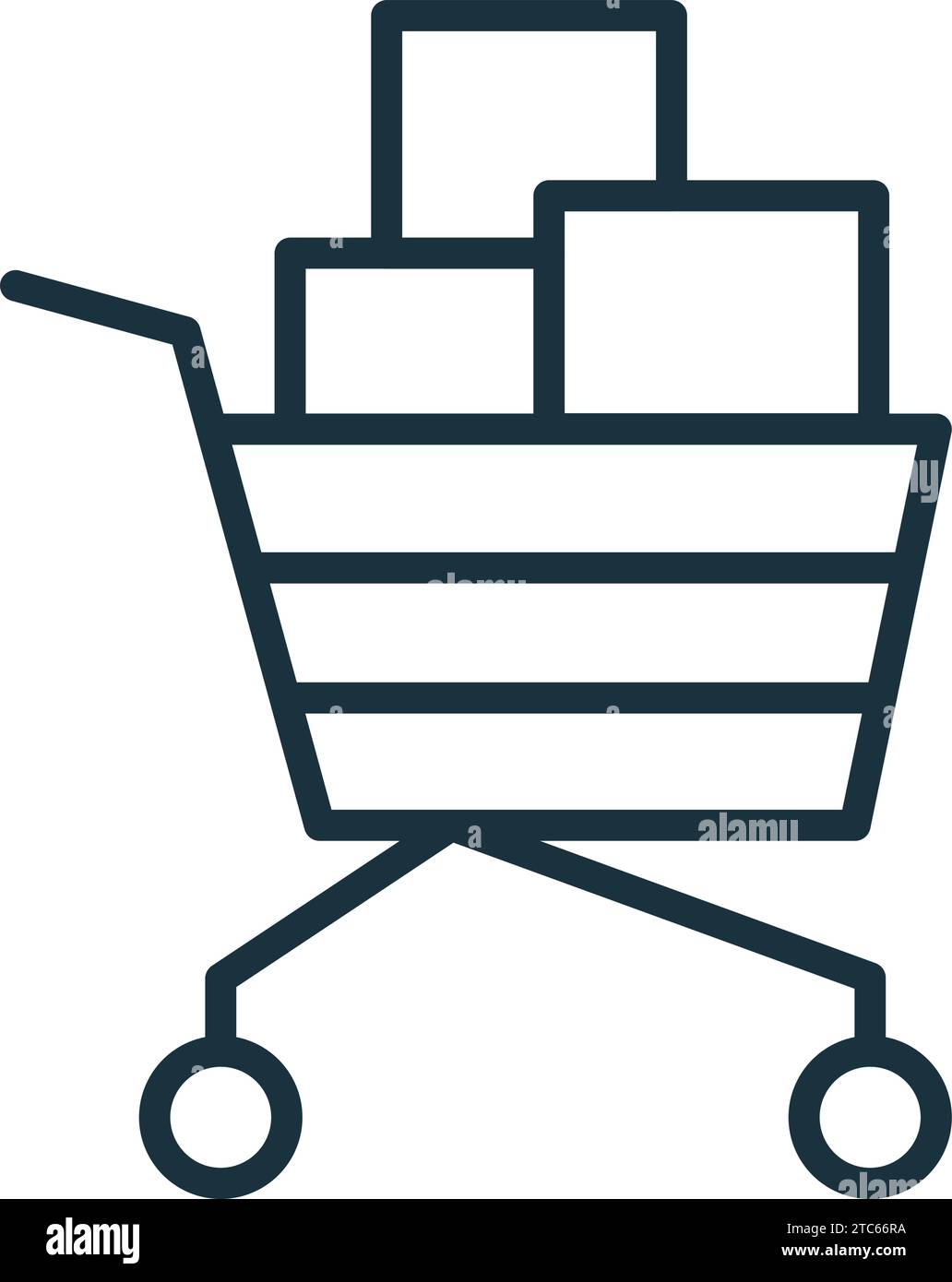 Goods icon. Monochrome simple sign from operation management collection ...