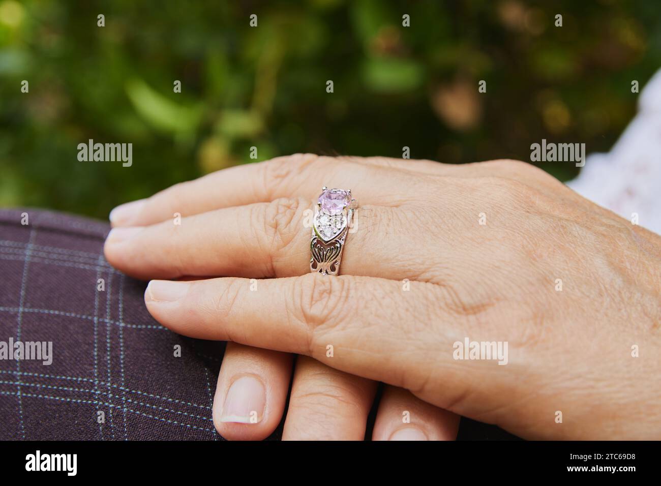 Round Salt and Pepper Diamond Engagement Ring - Aurelius Jewelry