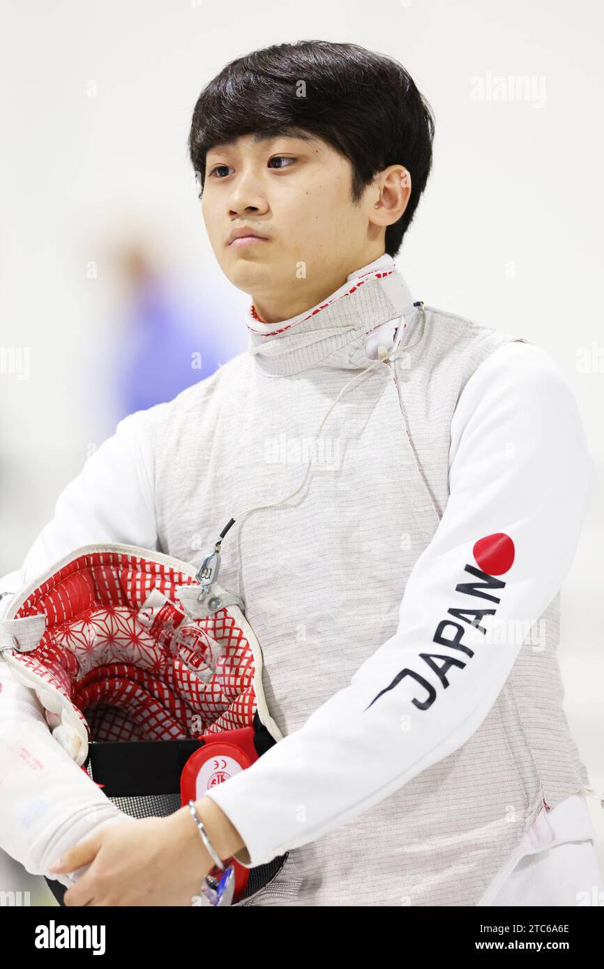 Shoren Hayashi (JPN),  DECEMBER 8, 2023 - Fencing :  2023 Fencing World Cup Prince Takamado Trophy Men's Foil  at Aichi SKY EXPO, Aichi, Japan.  (Photo by Naoki Morita/AFLO SPORT) Stock Photo