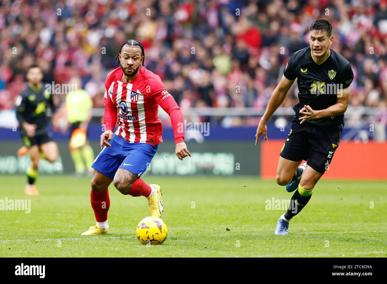 Memphis Depay of Atletico de Madrid during the Spanish championship La ...