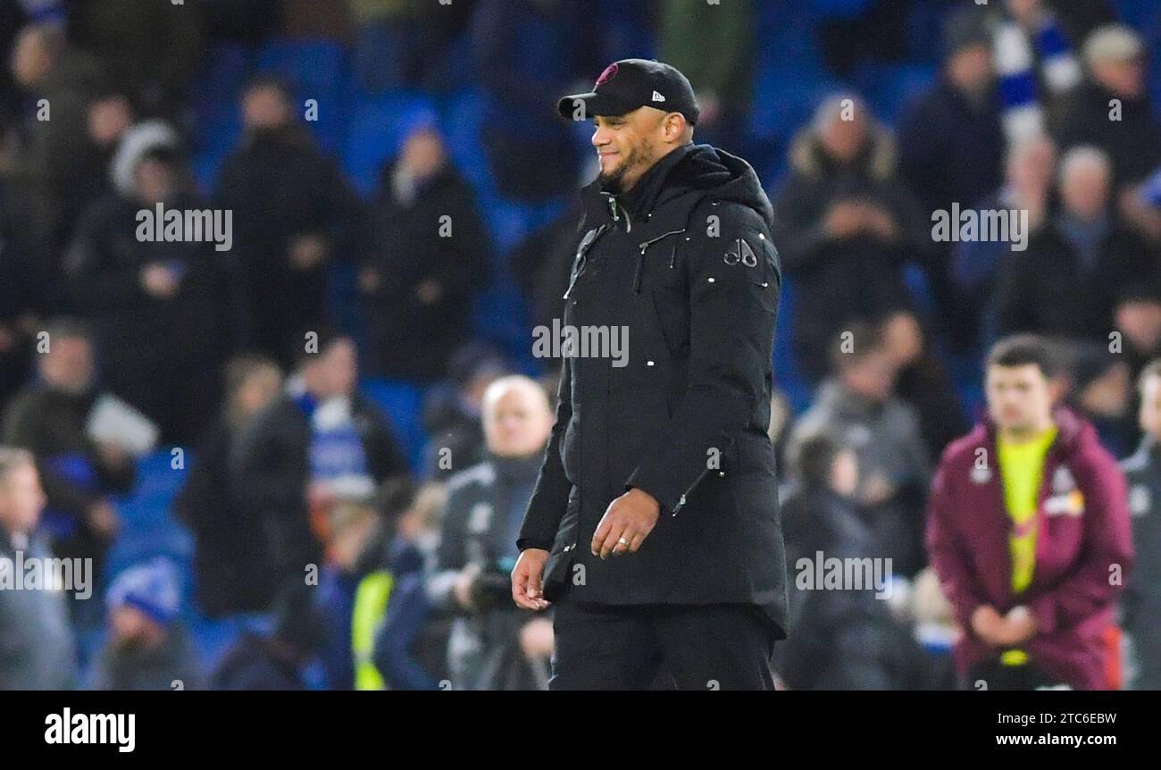 Burnley manager Vincent Kompany during the Premier League match between Brighton and Hove Albion and Burnley at the American Express Stadium  , Brighton , UK - 9th December 2023 Photo Simon Dack / Telephoto Images Editorial use only. No merchandising. For Football images FA and Premier League restrictions apply inc. no internet/mobile usage without FAPL license - for details contact Football Dataco Stock Photo