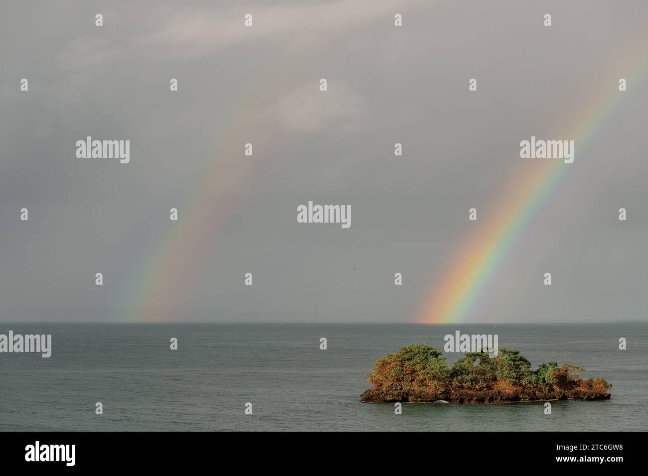 Double rainbow over ocean hi-res stock photography and images - Alamy
