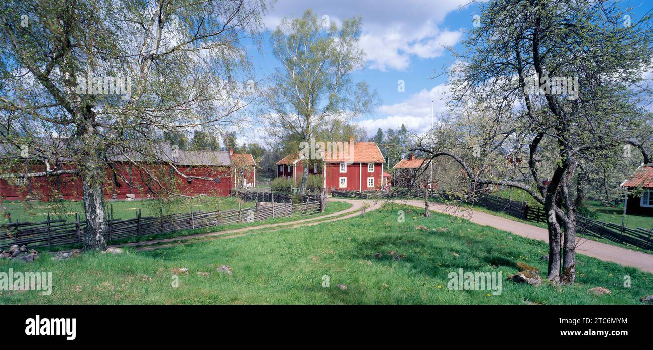 Stensjö village in Småland, Sweden Stock Photo