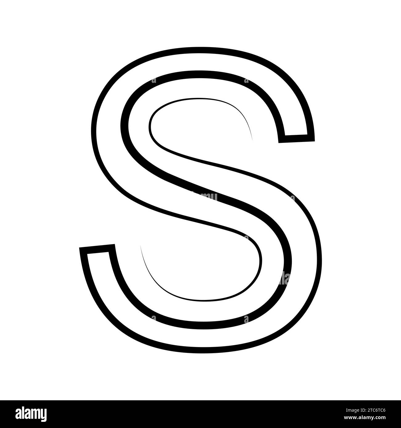 S logo studio letter s design icon logotype technology font Stock Vector