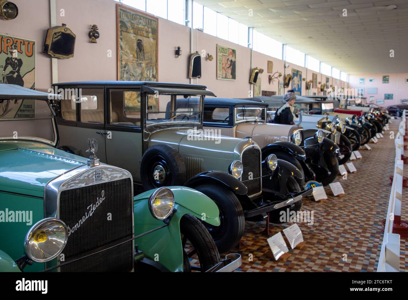Vintage renault automobile car rally hi-res stock