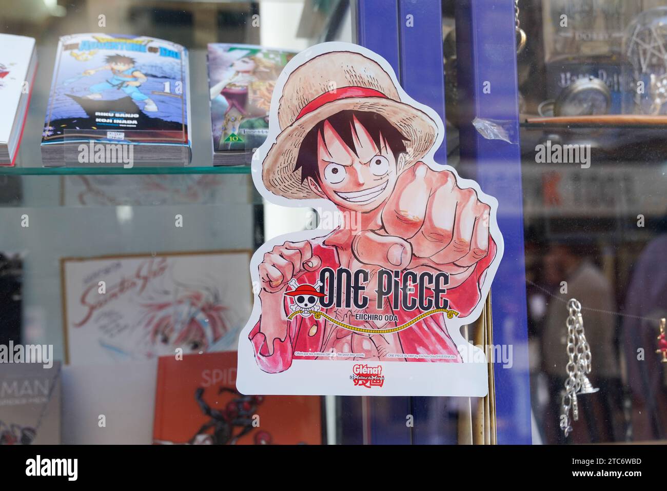 Bordeaux , France - 11 20 2023 : One Piece eiichiro oda Japanese manga and animation from glenat edition Stock Photo