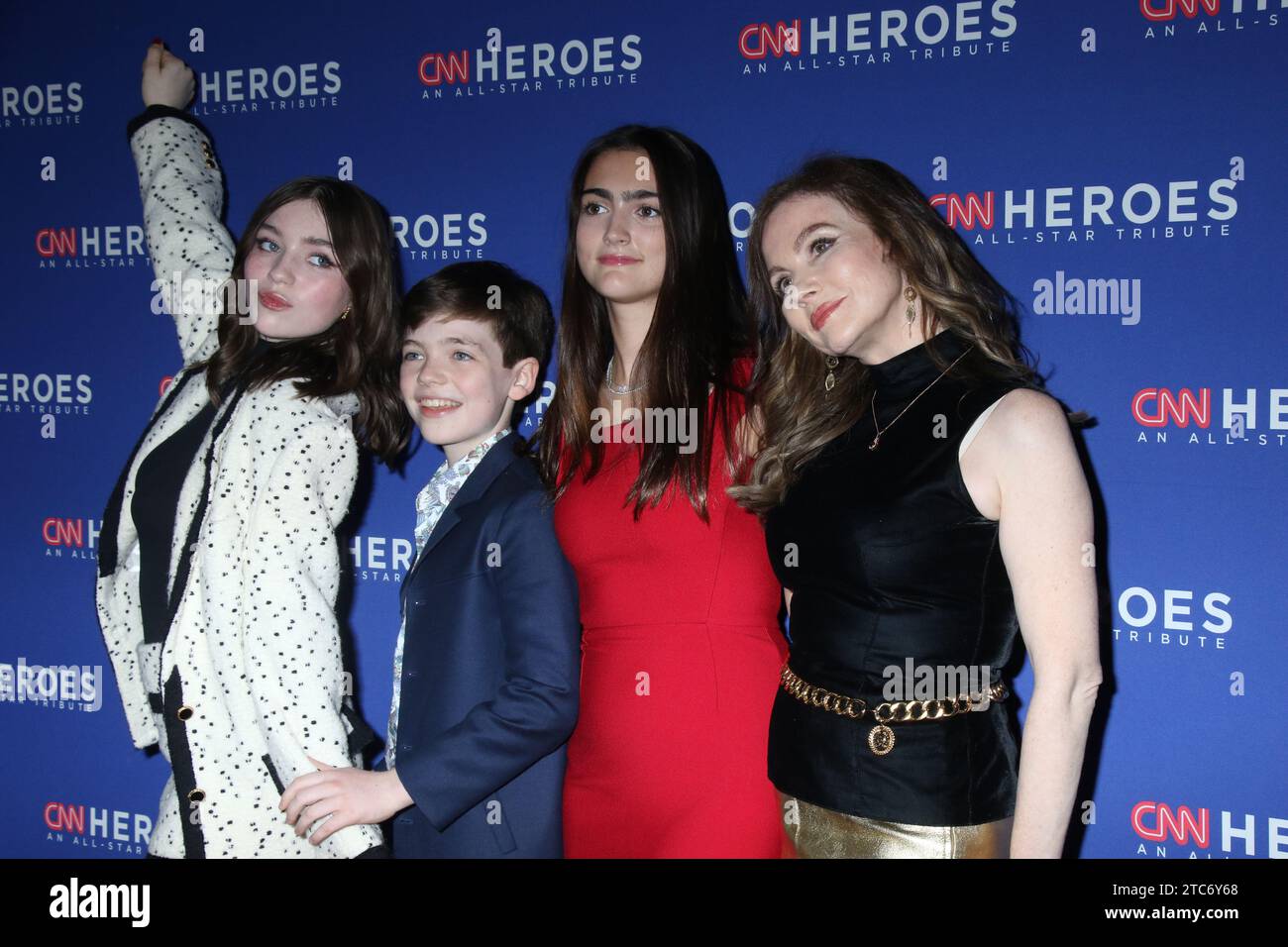 New York, USA. 10th Dec, 2023. Alexa Swinton, Maxim Swinton, Ava ...