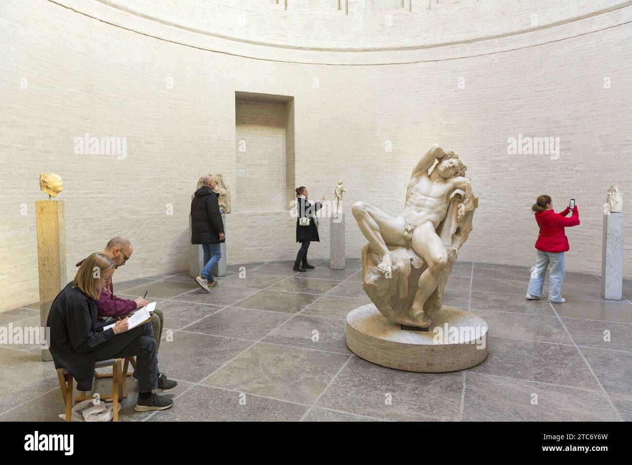 Sleeping satyr in Glyptothek in Munich Stock Photo - Alamy