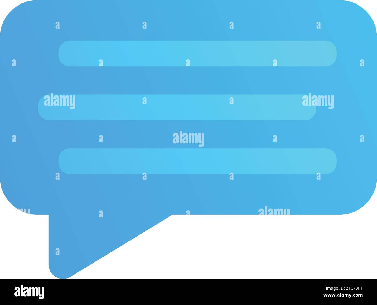 messages chat Icon, vector, flat, gradient, color, illustration, art Stock Vector