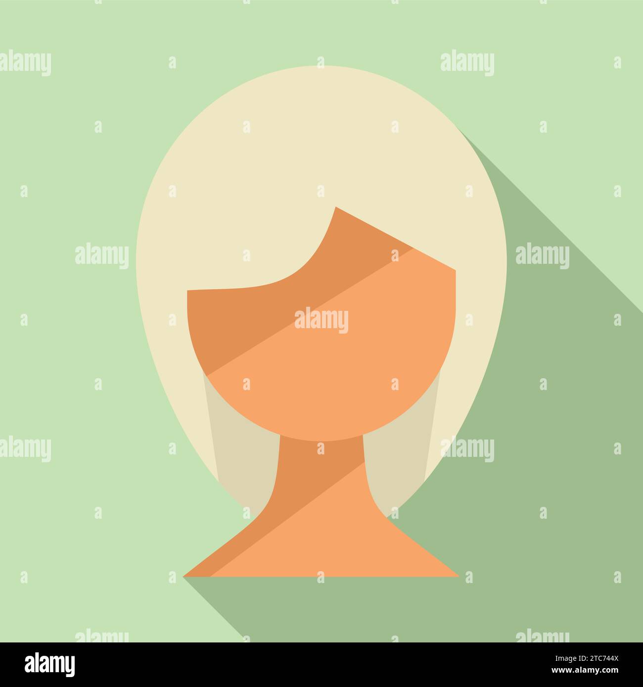 Cute dry look icon flat vector. Brush beauty. Care treatment salon