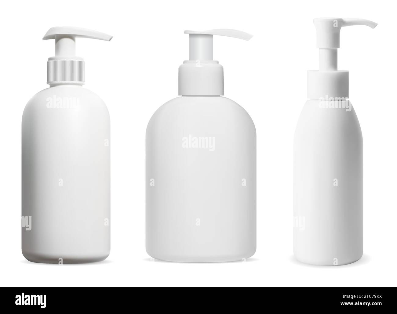 Pump dispenser soap bottle mockup. Liquid shower gel product pack
