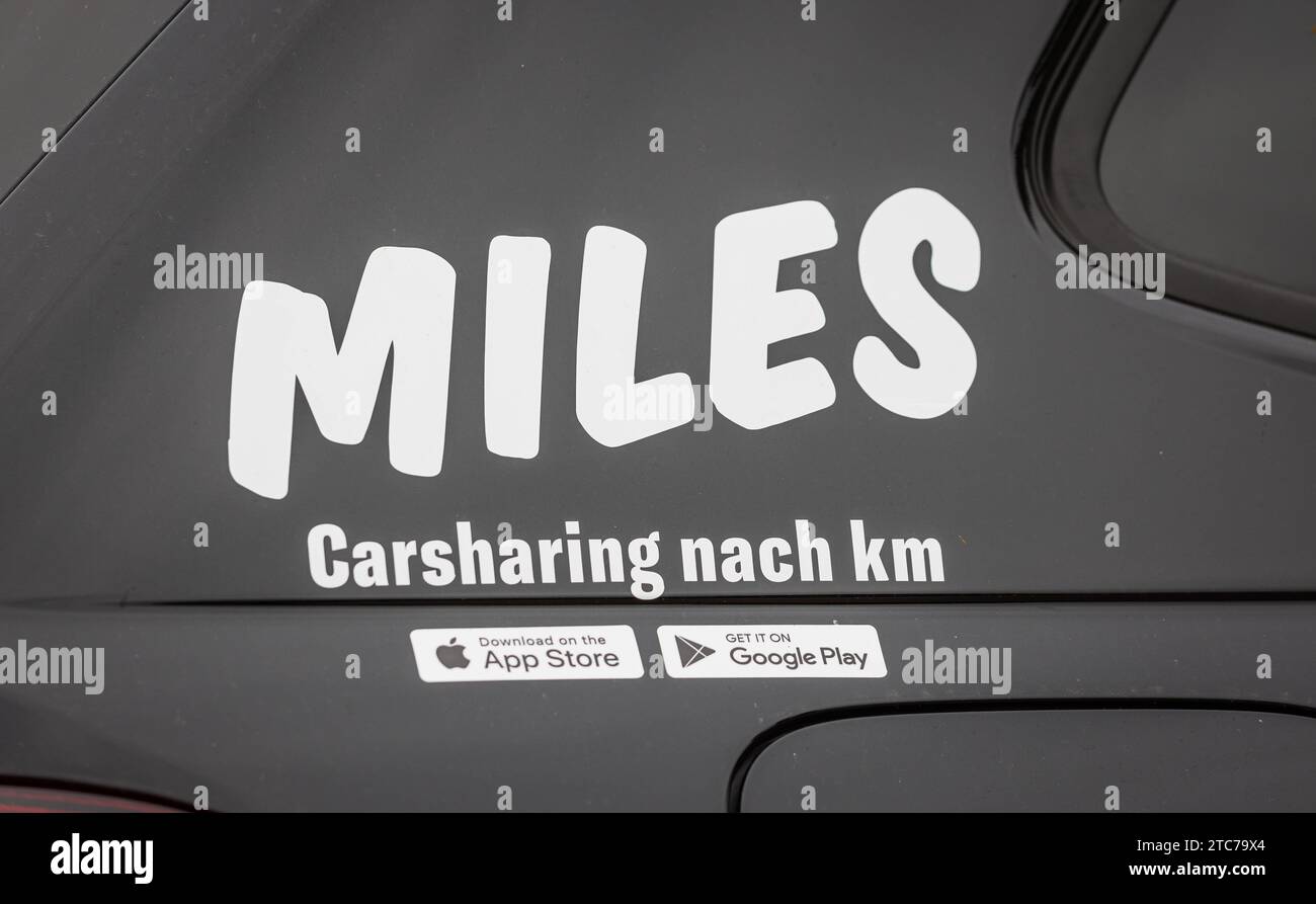 Miles Mobility Das Logo des Carsharingunternehmen Miles von welchem man die App im iTunes App