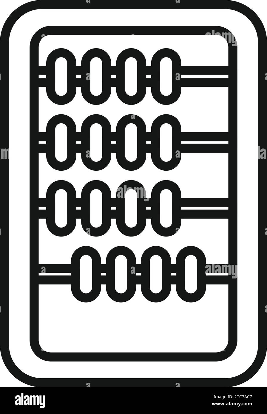 Accounting desk balance icon outline vector. Record keeping. Plan