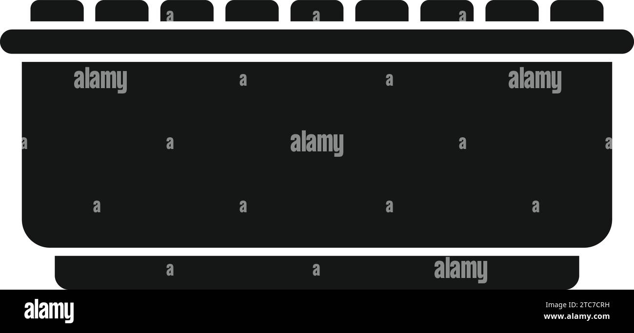 Park outdoor bench icon simple vector. Outdoor furniture. Wooden and