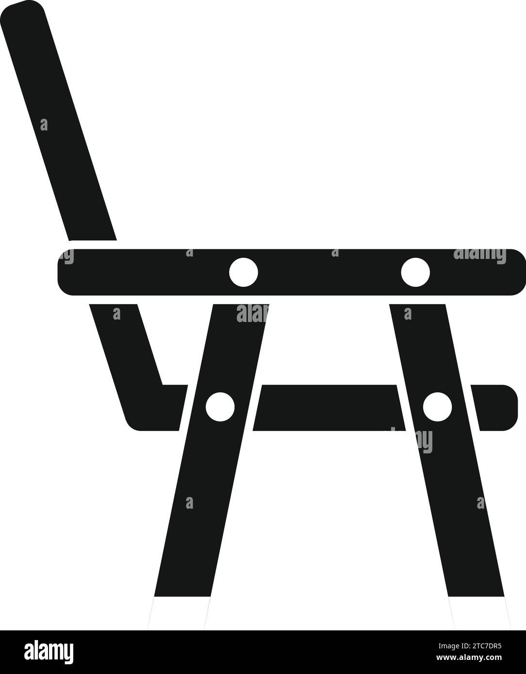 Beach chair icon simple vector. Home exterior furniture. Picnic lounge ...