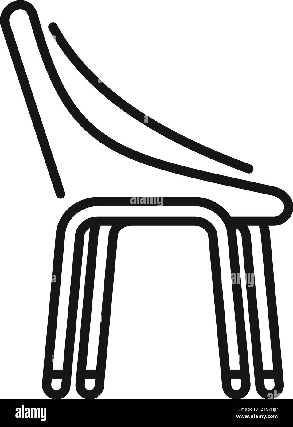 Outdoor chair furniture icon outline vector. Space garden patio. Chair