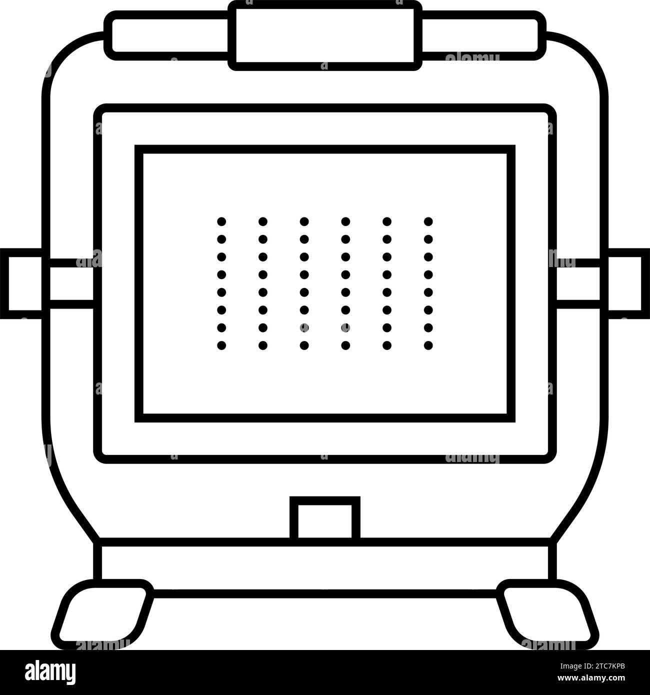 led work light garage tool line icon vector illustration Stock Vector ...