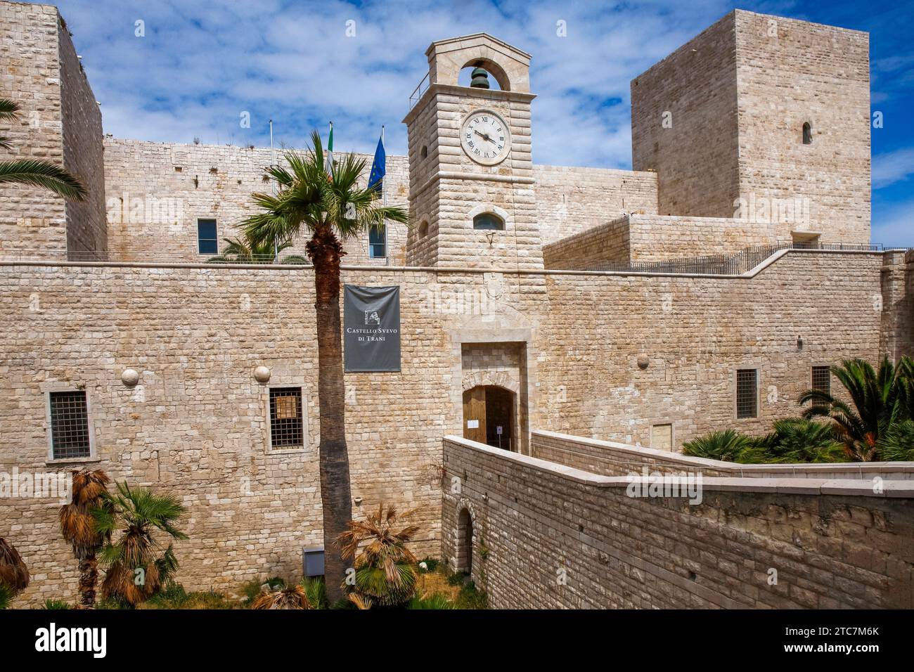 Italy Apulia Trani The Swabian castle Stock Photo