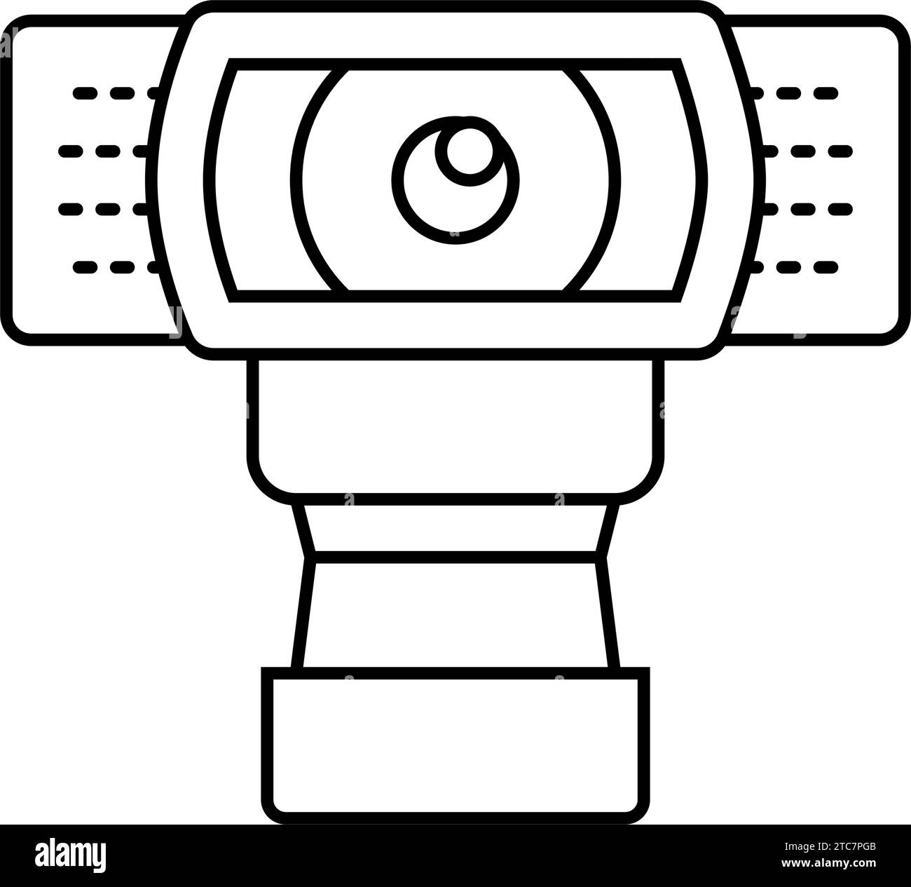 Webcam computer screen view Black and White Stock Photos & Images - Alamy