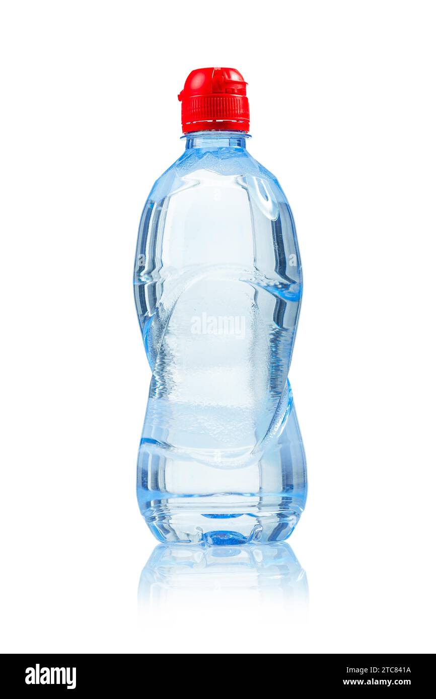 Small bottle of water isolated Stock Photo