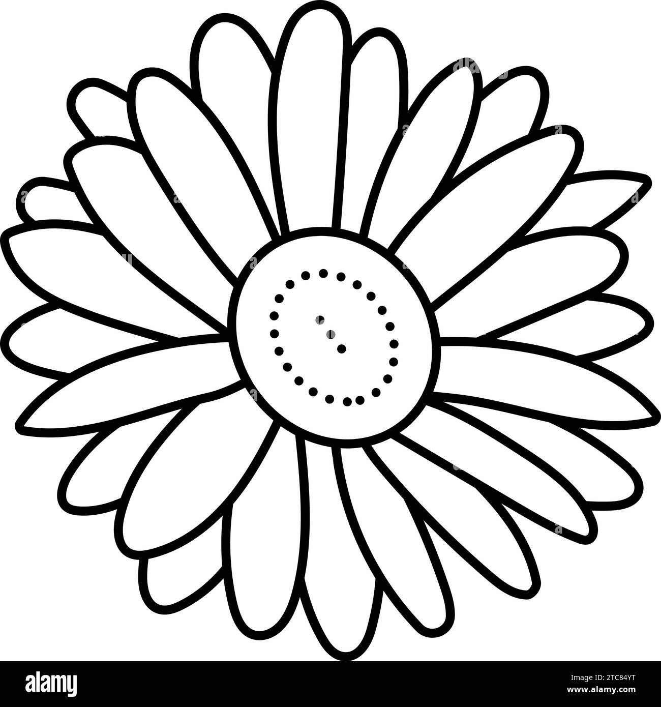 daisy blossom spring line icon vector illustration Stock Vector Image ...