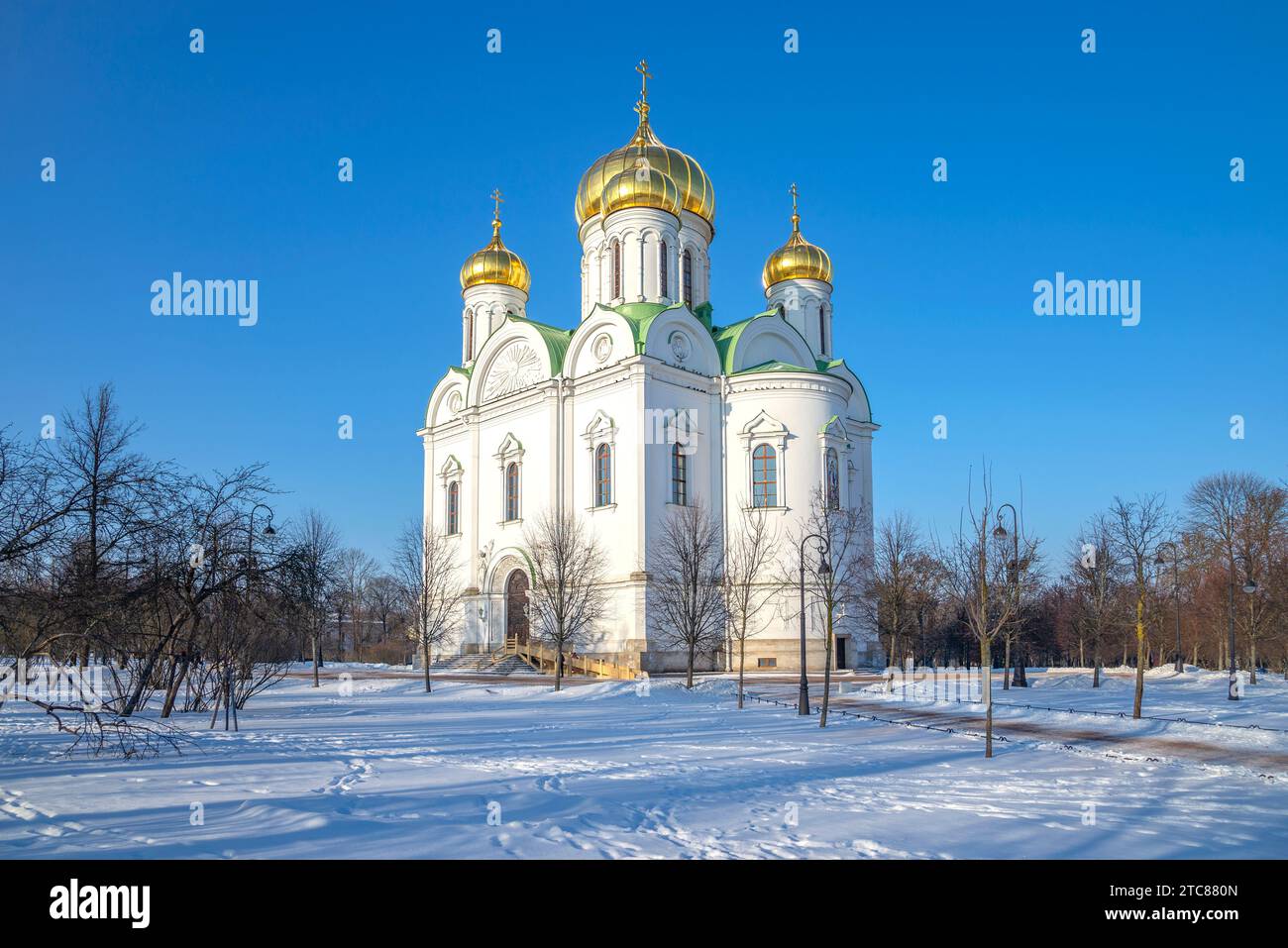 St. Catherine's Cathedral. Tsarskoye Selo (Saint Petersburg), Russia Stock Photo