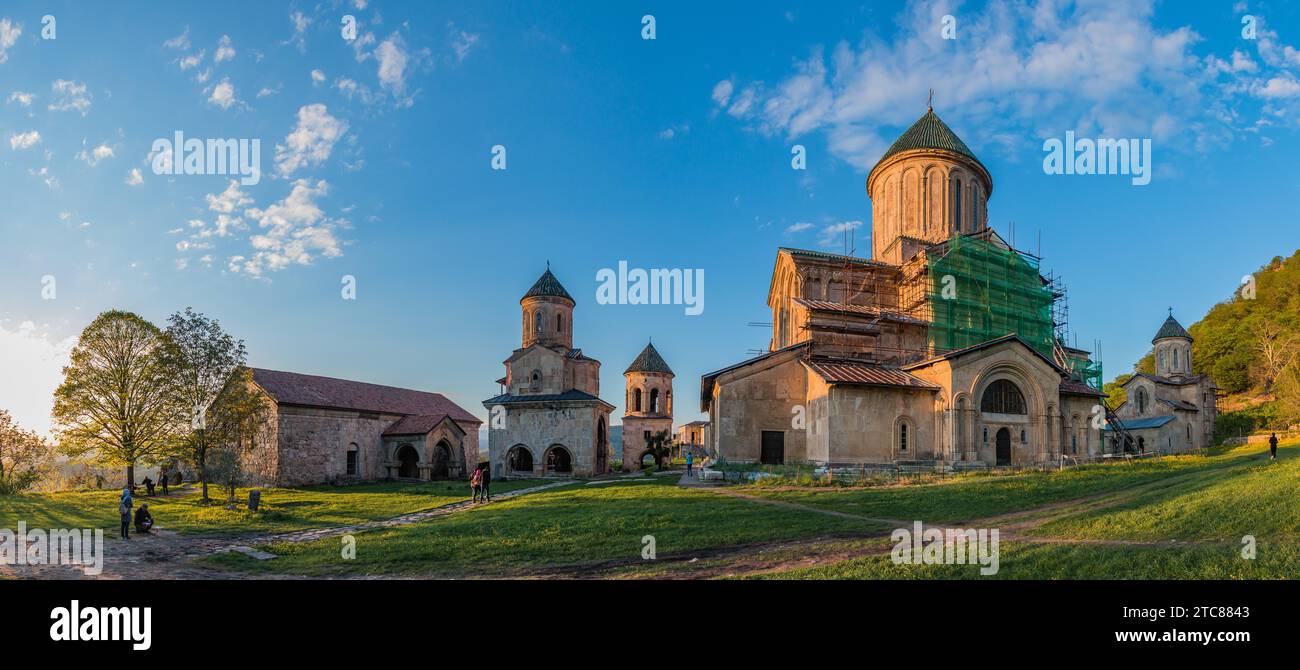 A panorama picture of the Gelati Monastery Georgia Stock Photo