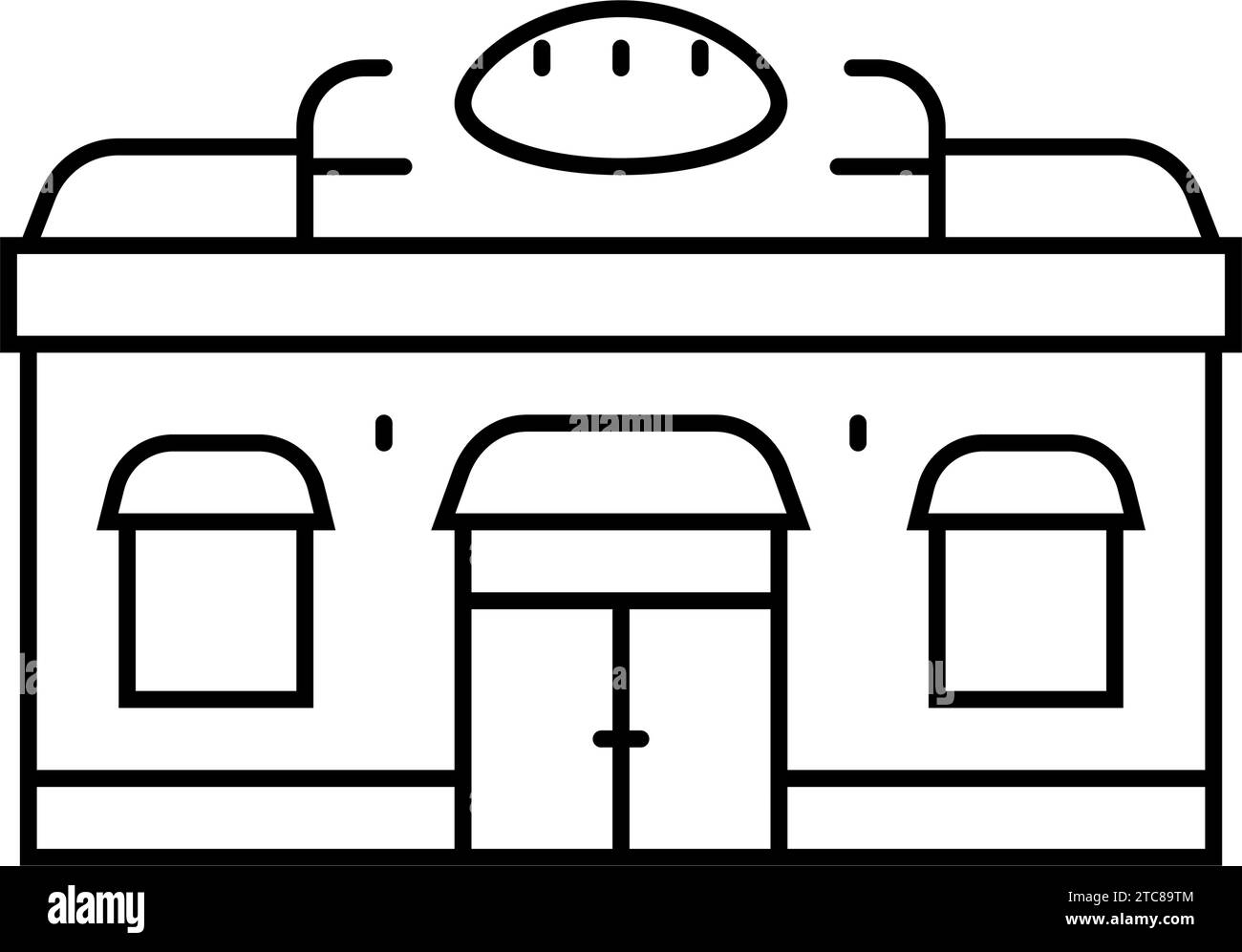 bakery shop line icon vector illustration Stock Vector Image & Art - Alamy