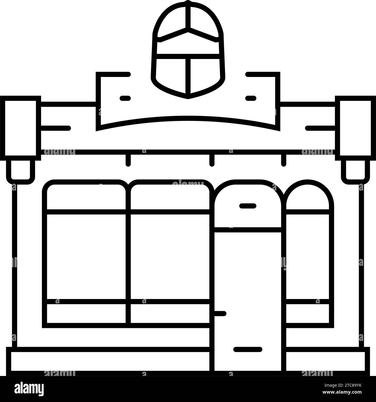 antique shop line icon vector illustration Stock Vector Image & Art - Alamy