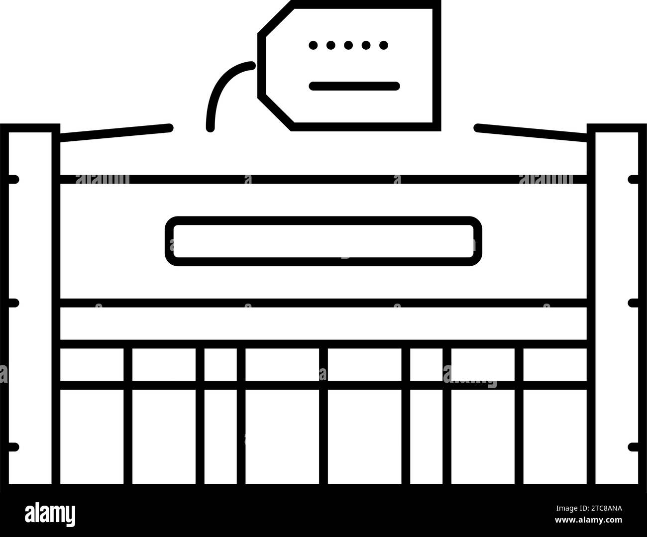 chain store line icon vector illustration Stock Vector Image & Art Alamy