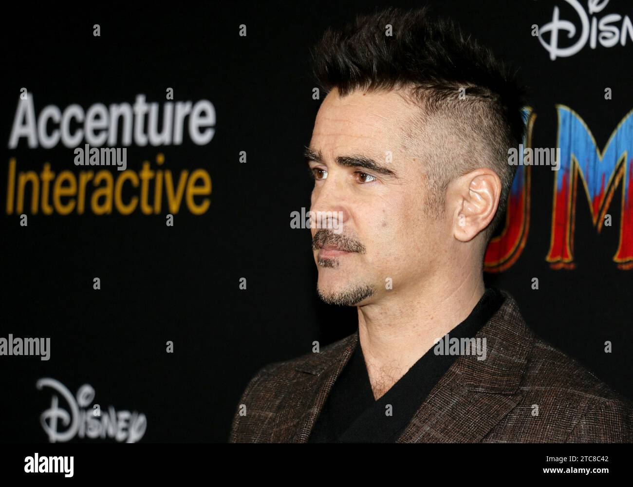 Colin Farrell at the World premiere of 'Dumbo' held at the El Capitan Theatre in Hollywood, USA on March 11, 2019 Stock Photo