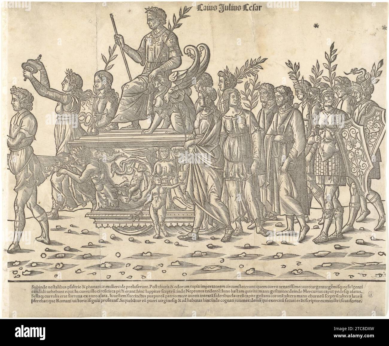 Caesar riding on his chariot, from 'The Triumph of Caesar' 1927 by ...