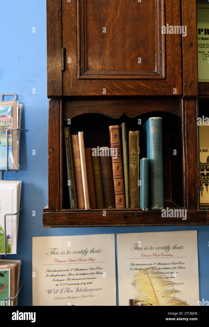 Antique books in a UK Stock Photo Alamy