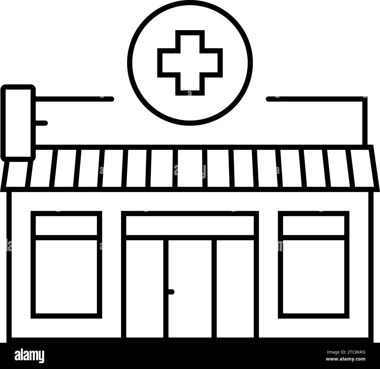 pharmacy store line icon vector illustration Stock Vector Image & Art