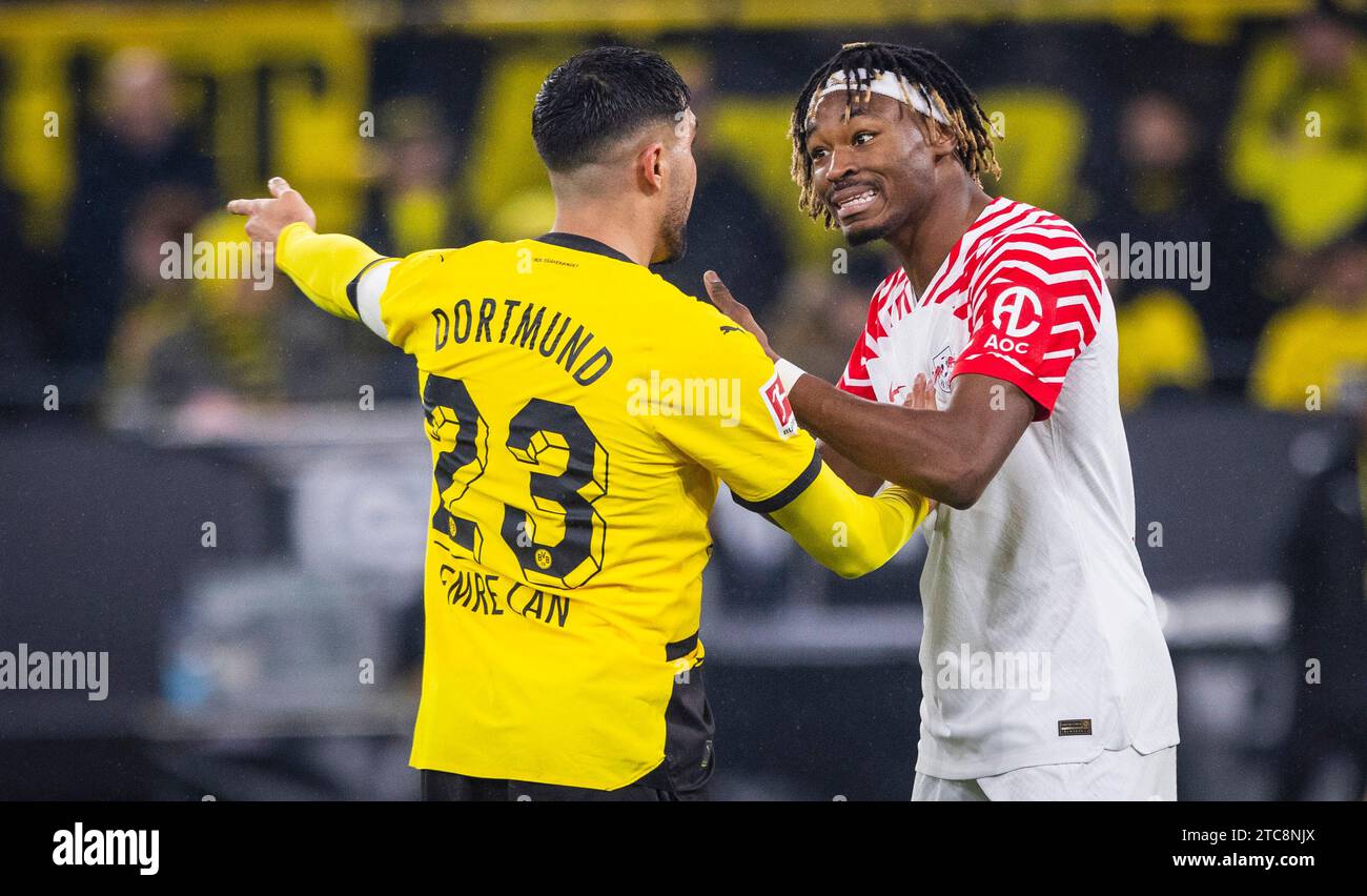 Dortmund, Germany. 09th Dec 2023. Emre Can (BVB) Mohamed Simakan (RBL ...