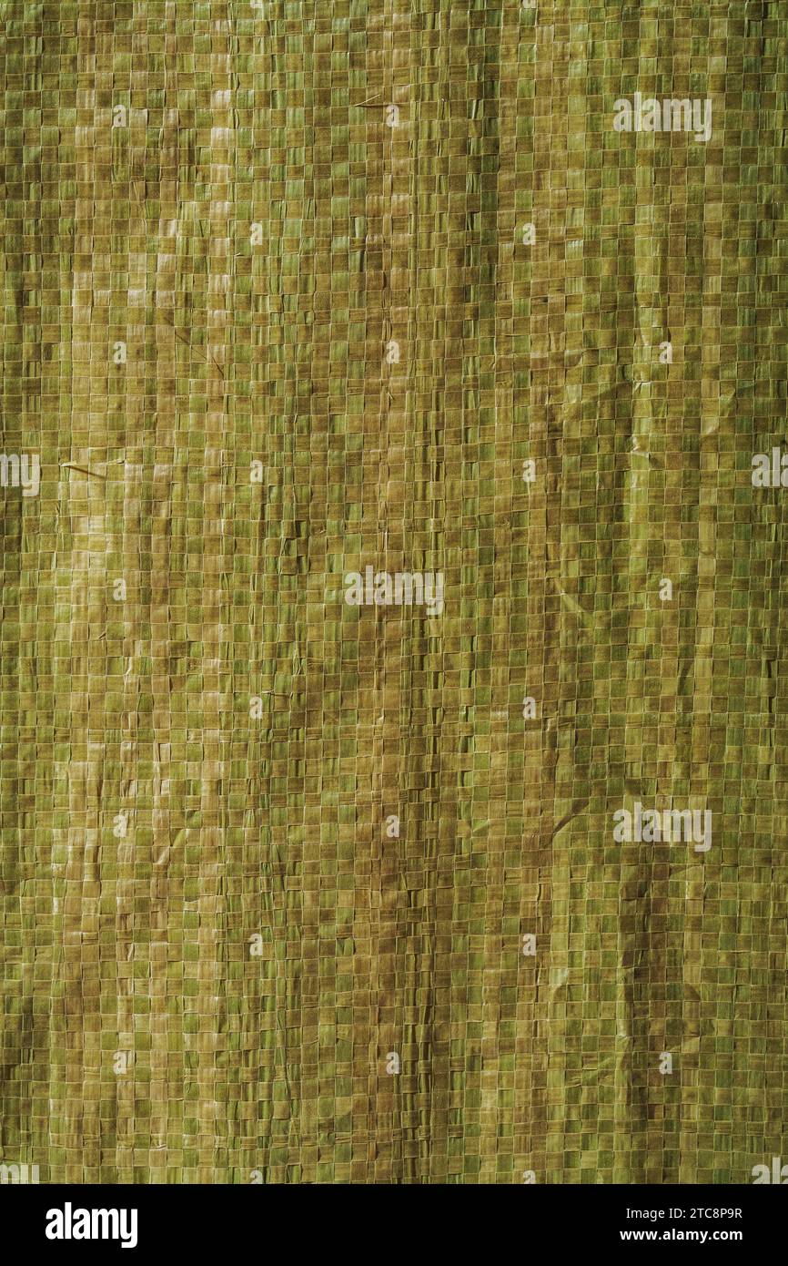 Green wickerwork texture Stock Photo