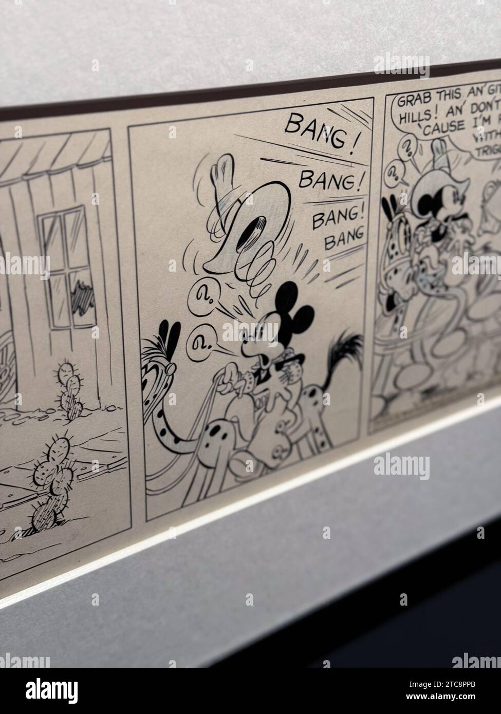 Disney Mickey Mouse Coffee Mug Cartoon Strips Newspaper Funnies