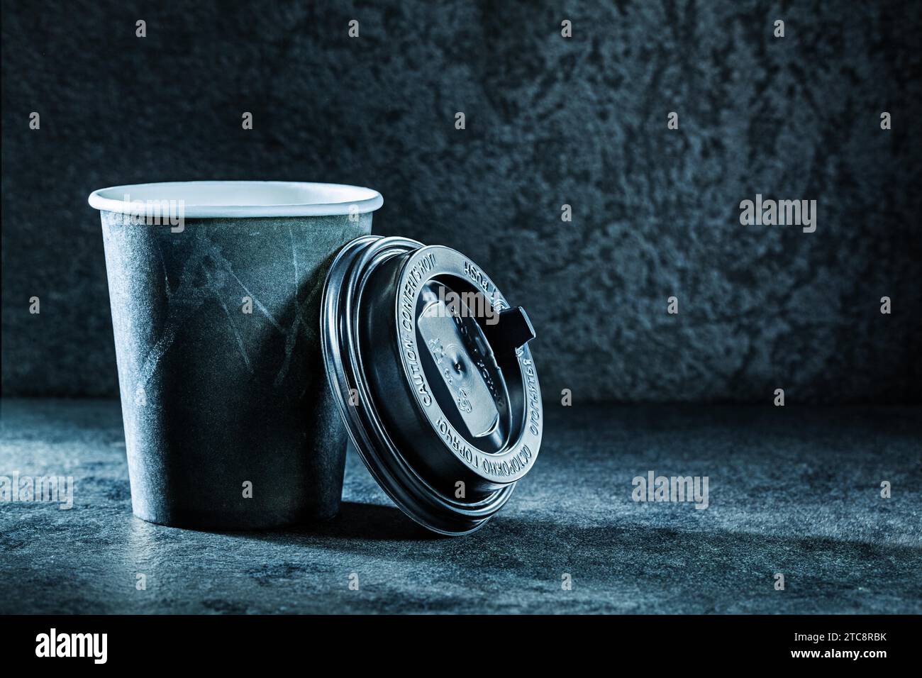 Black coffee paper cup hi-res stock photography and images - Alamy