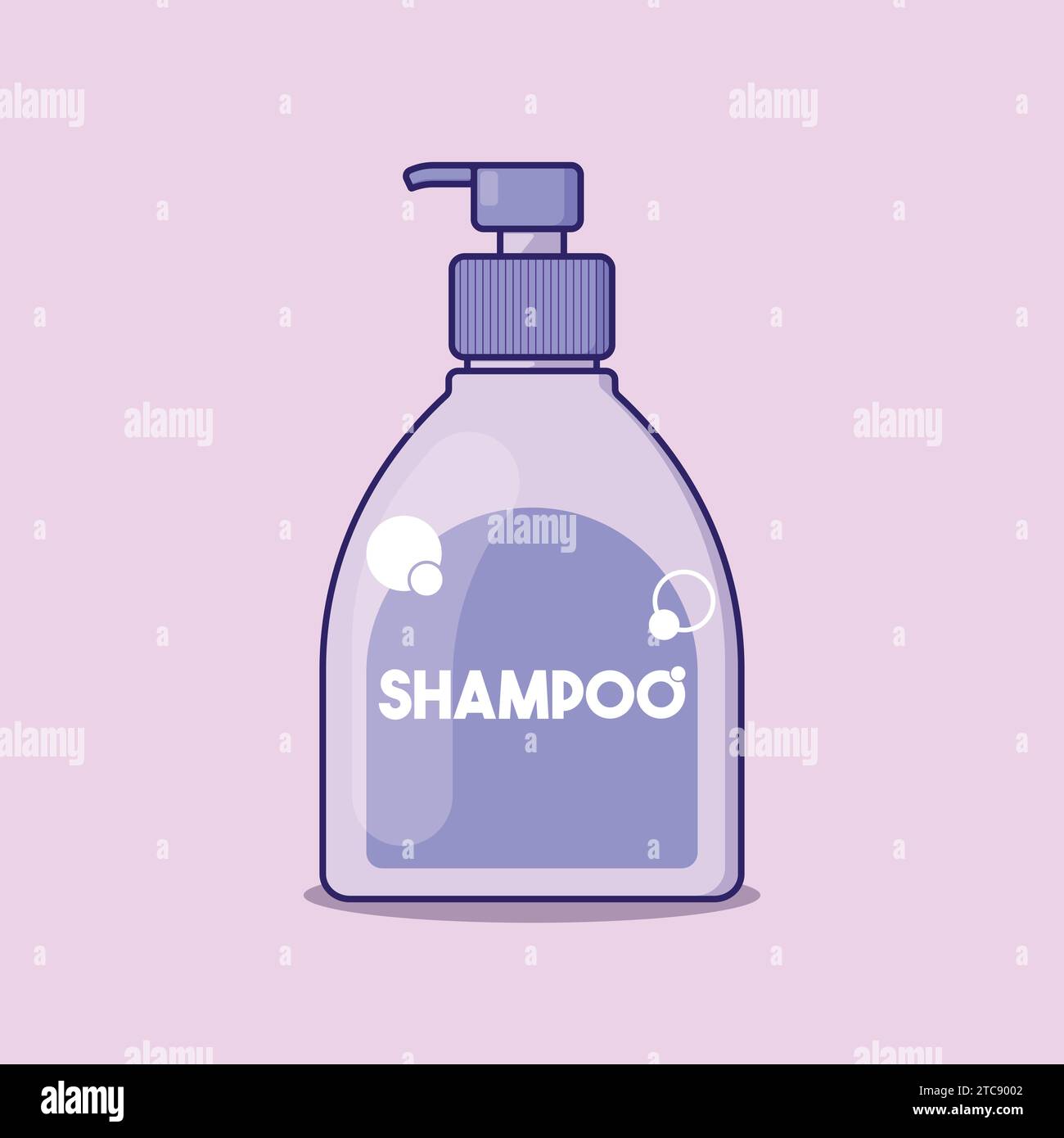 Shampoo bottle illustration vector icon for bath Stock Vector Image