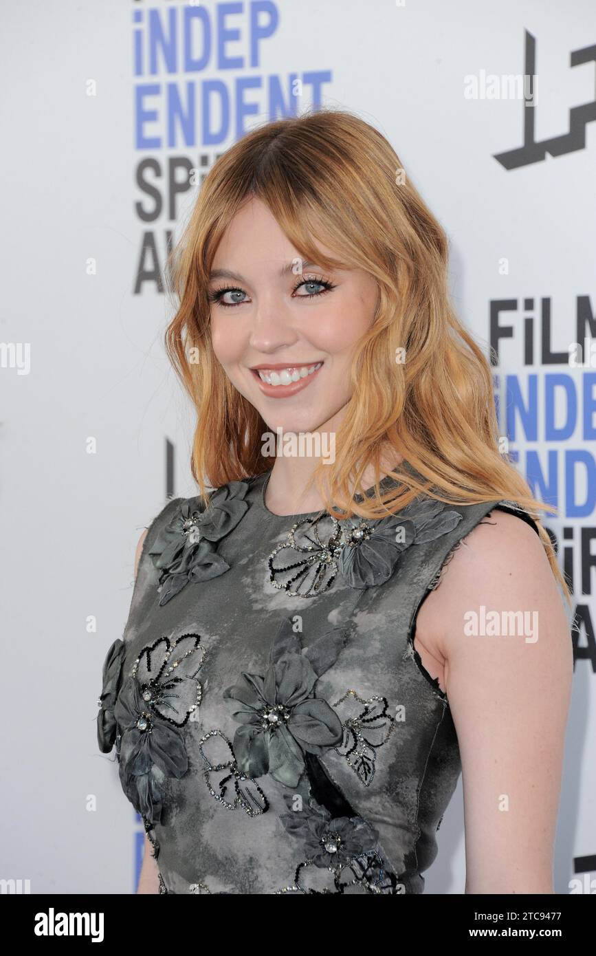 Sydney Sweeney at the 2022 Film Independent Spirit Awards held in Santa