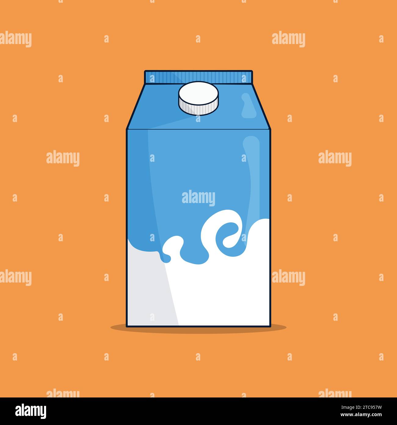 Milk Vector Illustration icon milk box illustration Stock Vector