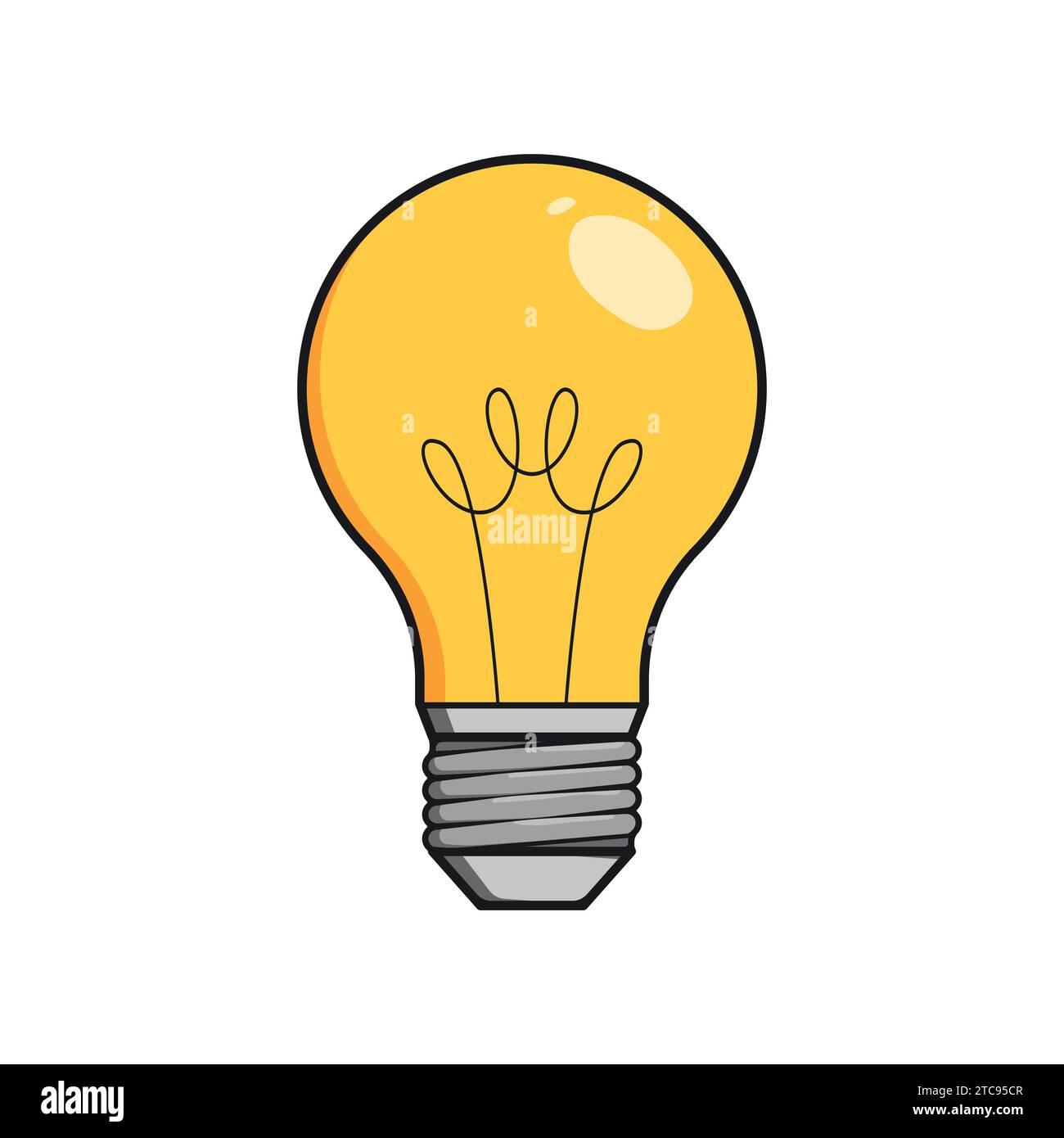 Light Bulb Vector Illustration Icon Idea mind success Icon Light Stock Vector