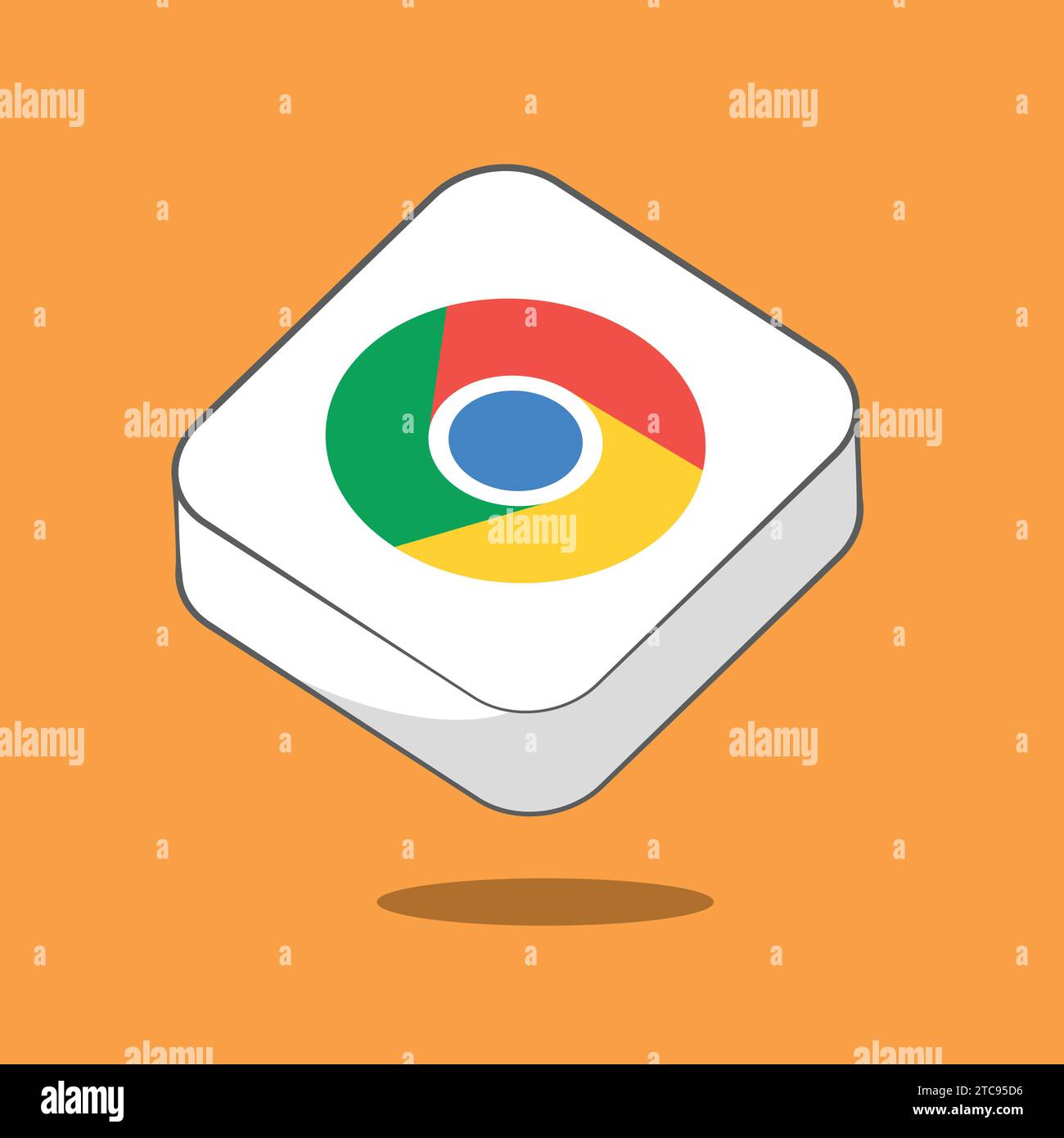 Google Chrome Social Media App site Icons Vector site Cube Icon